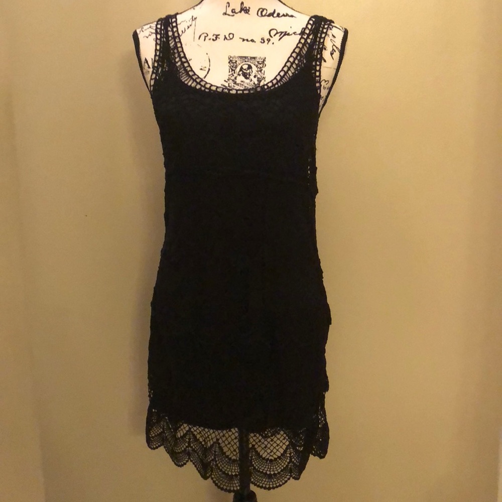 American Eagle Outfitters Black Lace Dress